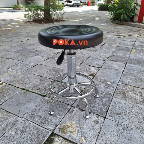 Ghế đôn xoay mặt vòng tròn chân cố định