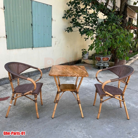 Bàn ghế nhôm Fansipan Paris 01