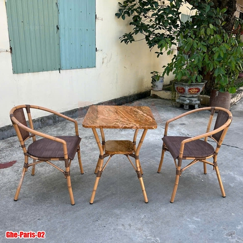 Bàn ghế nhôm Fansipan Paris 02