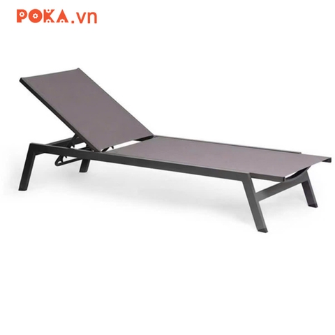 Giường tắm nắng nhôm textilene GL17