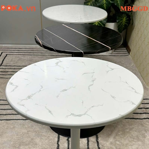 Mặt bàn tròn gỗ phủ PVC MBGGD