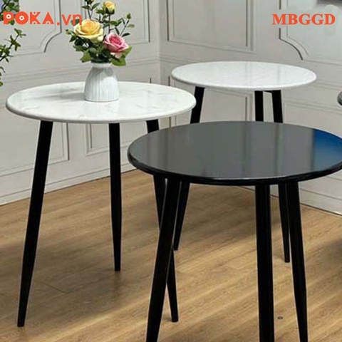 Mặt bàn tròn gỗ phủ PVC MBGGD