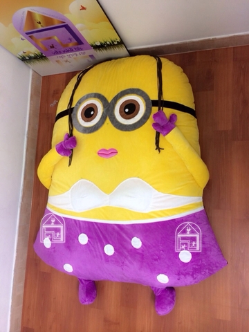 Nệm Bông hình thú Minion Girl