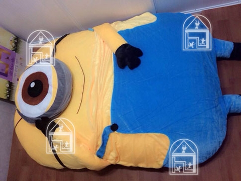 Nệm bông Hình thú Minion (một mắt lồi)