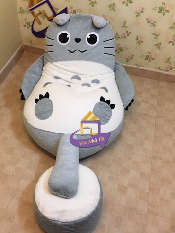 Bộ Ghế Lười Totoro xám