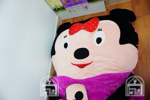 Nệm hình thú cao cấp Chuột Minnie