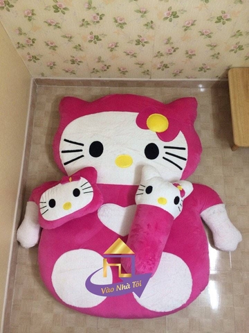 Nệm Bông Hình Thú Hello Kitty