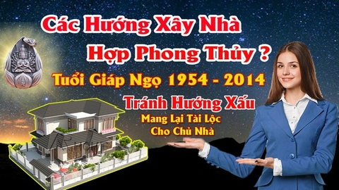 Chọn hướng nhà hợp nữ tuổi giáp ngọ mang lại may mắn tránh tai họa cho chủ nhà theo phong thủy nhà ở