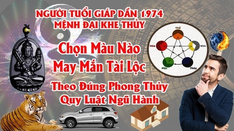 Tuổi Giáp Dần 1974 Hợp Màu Gì ? Chọn Màu Xe , Sơn Nhà , Vòng Tay Màu Nào Tốt Nhất