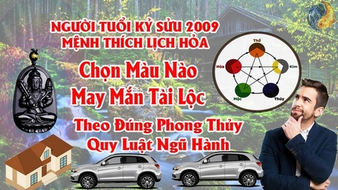 Tuổi Kỷ Sửu 2009  Hợp Màu Gì ? Chọn Màu Xe , Sơn Nhà , Vòng Tay Màu Nào Tốt Nhất