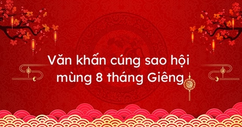 Bài khấn cúng sao mùng 8