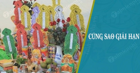 Cách làm lễ cúng sao giải hạn đầu năm