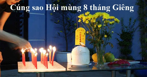 Cúng sao hội mùng 8 bao nhiêu đèn cầy