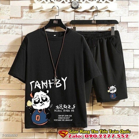 Đồ Bộ Thể Thao Nam Nữ Unisex Gấu Tanfby