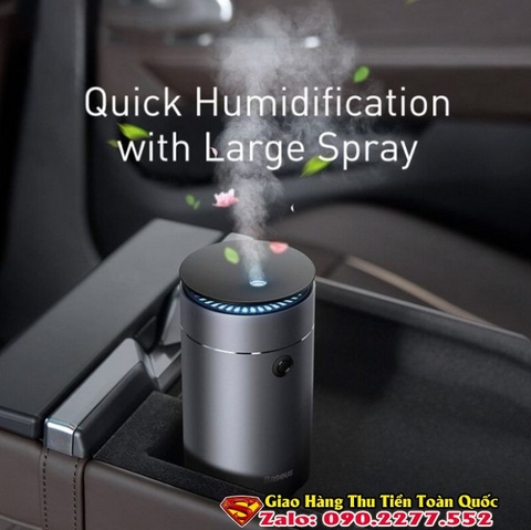 Máy phun sương tạo ẩm, xông tinh dầu mini dùng cho xe hơi Baseus Time Aromatherapy Humidifier (75ml)