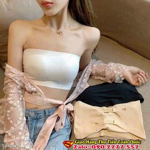 Set 10 Áo Bra đúc su trơn không dây 8883