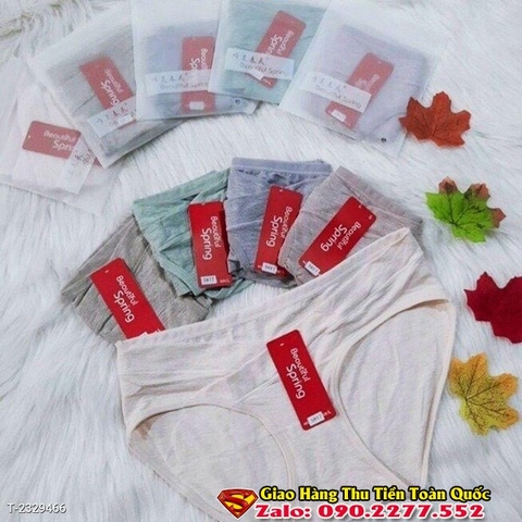 Set 10 Quần lót bà bầu cạp chéo cotton thông hơi 5817