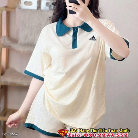 Set Bộ Đùi Cổ Trụ Thun Cotton Form To Rộng