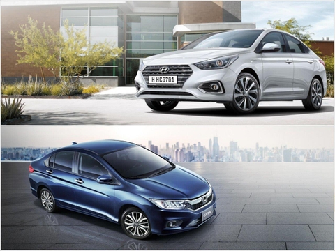 So sánh xe ô tô  Hyundai Accent 2018 và xe ô tô Honda City 2018