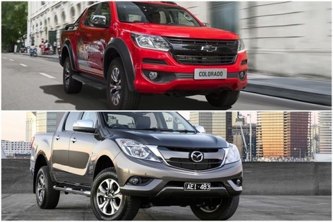 So sánh xe ô tô Mazda BT-50 và xe ô tô Chevrolet Colorado