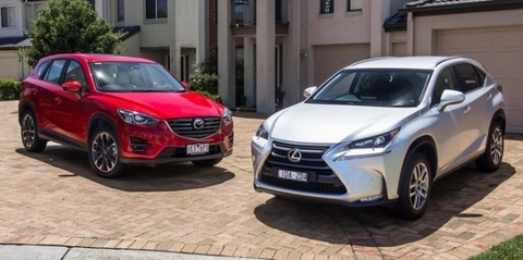 So sánh xe ô tô Mazda CX5 và xe ô tô  Lexus NX300