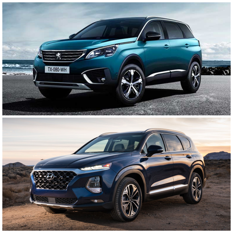 So sánh xe ô tô Peugeot 5008 2020 hay xe ô tô Hyundai Santa Fe 2020