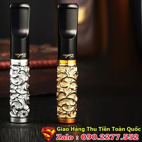 Tẩu Lọc Thuốc Lá ( Giảm Khói Độc Khi Hút Thuốc ) V5 Hoa Văn Nổi