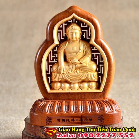 Tượng Phật  Để  Xe Ô Tô Hơp Tuổi Hợi ( Cao 9 Cm Rộng 7,5cm )