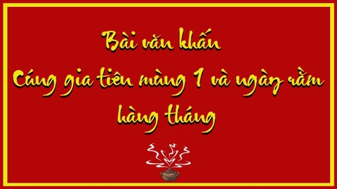 Văn khấn mùng 1 ngoài trời