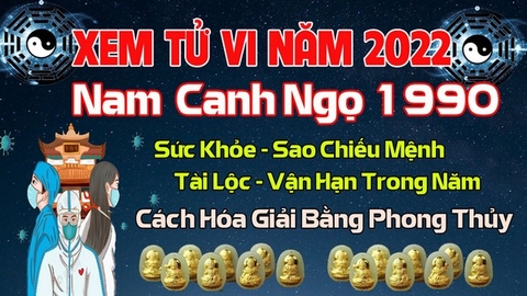 Xem Tử Vi Năm 2022 Tuổi Canh Ngọ 1990 Nam  Mạng Vận Hạn , Tài Lộc , Sao Chiếu Mệnh Chi Tiết Nhất