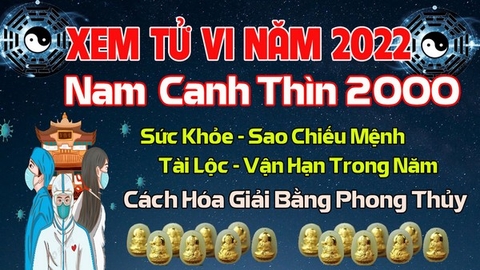 Xem Tử Vi Năm 2022 Tuổi Canh Thìn 2000  Nam  Mạng Vận Hạn , Tài Lộc , Sao Chiếu Mệnh Chi Tiết Nhất