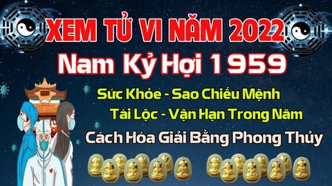 Xem Tử Vi Năm 2022 Tuổi Kỷ Hợi 1959  Nam  Mạng Vận Hạn , Tài Lộc , Sao Chiếu Mệnh Chi Tiết Nhất