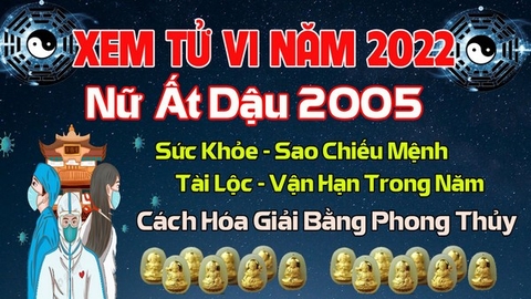 Xem Tử Vi Năm 2022 Tuổi Ất Dậu 2005 Nữ  Mạng Vận Hạn , Tài Lộc , Sao Chiếu Mệnh Chi Tiết Nhất