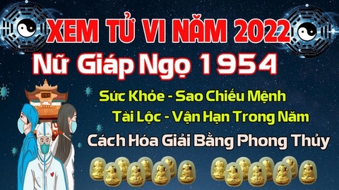 Xem Tử Vi Năm 2022 Tuổi Giáp Ngọ 1954 Nữ Mạng Vận Hạn , Tài Lộc , Sao Chiếu Mệnh Chi Tiết Nhất