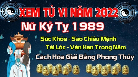 Xem Tử  Vi Năm 2022 Tuổi Kỷ Tỵ 1989 Nữ  Mạng Sao Chiếu Mệnh, Hạn Tuổi, Công Danh, Tài Lộc Chi Tiết