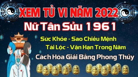 Xem Tử Vi Năm 2022 Tuổi Tân Sửu 1961 Nữ Mạng Vận Hạn , Tài Lộc , Sao Chiếu Mệnh Chi Tiết Nhất