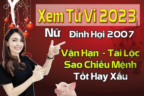 Xem Tử Vi Năm 2023 Nữ Tuổi Đinh Hợi 2007