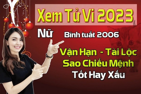 Xem Tử Vi Năm 2023 Nữ Tuổi Bính Tuất 2006