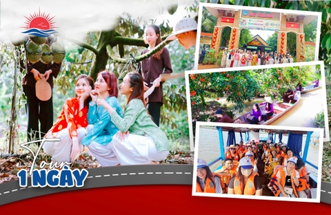 TOUR SÀI GÒN - CẦN THƠ 1 NGÀY. TỰ HÁI TRÁI CÂY TẠI VƯỜN