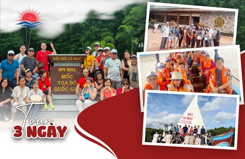 TOUR KHỞI HÀNH TỪ CẦN THƠ - CHÂU ĐỐC - CÀ MAU - BẠC LIÊU - SÓC TRĂNG - CẦN THƠ 3N2Đ