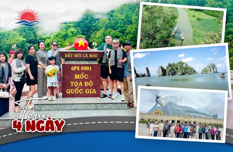 TOUR CÀ MAU 03: SGN - ĐỒNG THÁP - CHÂU ĐỐC - RỪNG TRÀ SƯ - HÀ TIÊN - CÀ MAU - BẠC LIÊU - SÓC TRĂNG - SGN. 4N3Đ