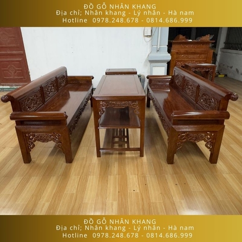 Bộ Bàn Ghế Trường Kỷ Gỗ Lim 217