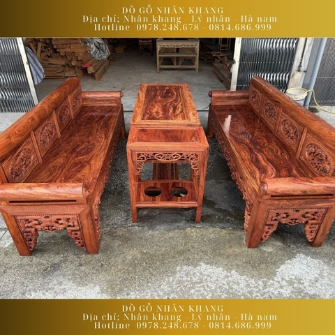 Bộ Trường Kỷ Gỗ Hương Đá 13 Chỉ 237