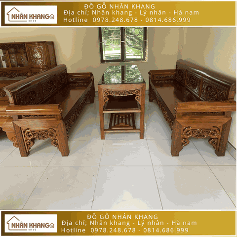 Bộ Bàn Ghế Trường Kỷ Gỗ Lim 217