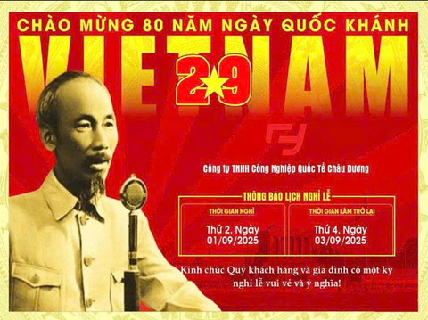THÔNG BÁO NGHỈ LỄ 02/09/2025