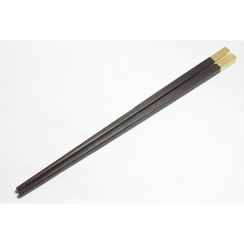 Đũa trắc đen vuông đầu bọc đồng - hộp 10 đôi