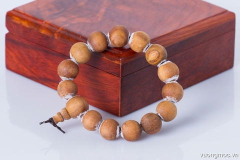 Vòng gỗ Hoàng Đàn 14mm