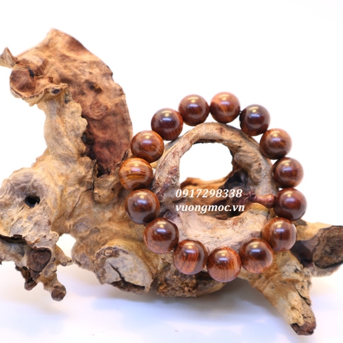 vòng tay gỗ sưa 14mm