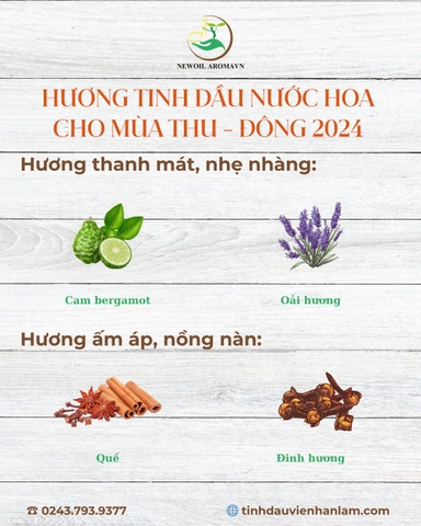 ❄️TINH DẦU NGUYÊN CHẤT, THƠM NGÁT KHẮP NƠI     THU SANG, ĐÔNG TỚI, TRỌN VẸN HƯƠNG YÊU. 🍂