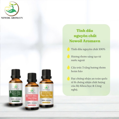TINH DẦU VÀ CHẤT THƠM HT - NEWOIL AROMAVN - CHIẾN BINH HƯƠNG THƠM ĐỈNH CAO, TINH TẾ MỌI KHÔNG GIAN